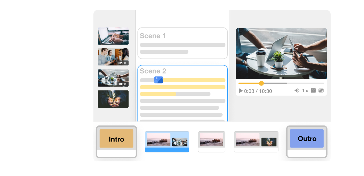Visla Branding intro and outro videos for a professional finish